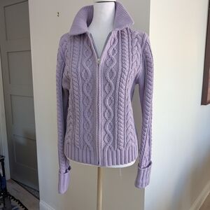 GAP Lavender Cable Knit Women's Sweater Sz. M